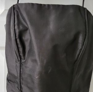 BLACK SILK BUSTIER SIZE LG